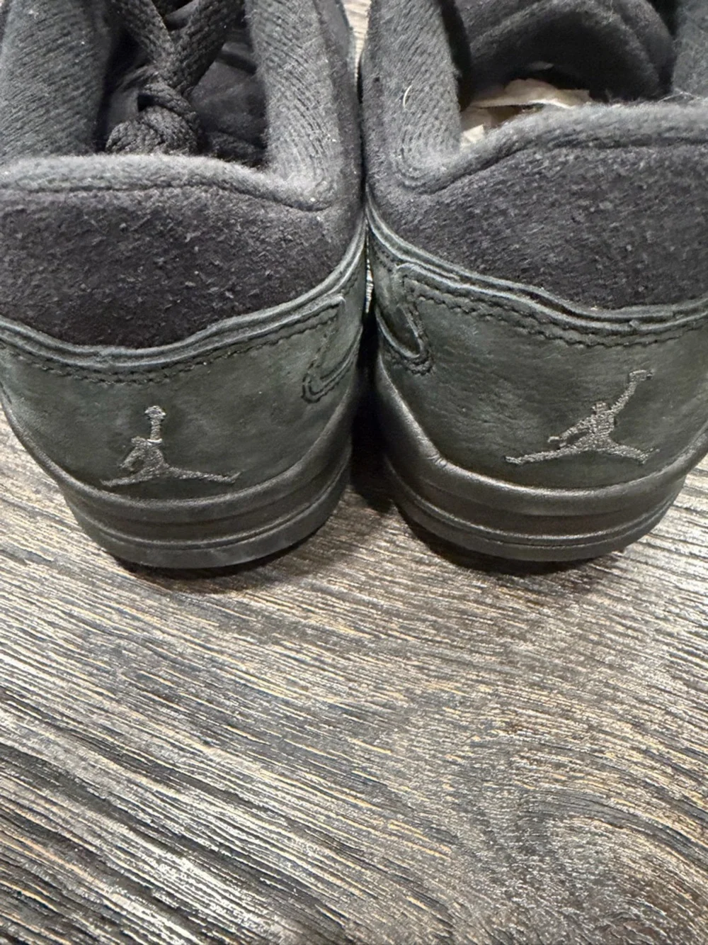 Nike Air Jordan Flight Court Men's Shoes Triple Black Mens 8